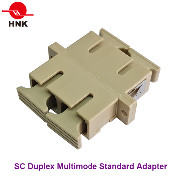 Sc Duplex multimodo Adaptador padrão de fibra óptica de plástico